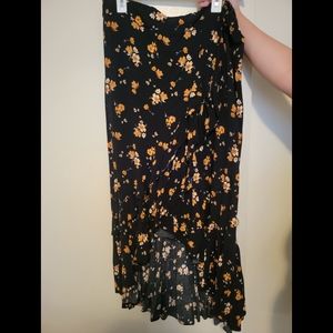 Torrid faux wrap maxi skirt size 2
